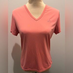 Adidas Women's Short Sleeve Coral Athletic Tee